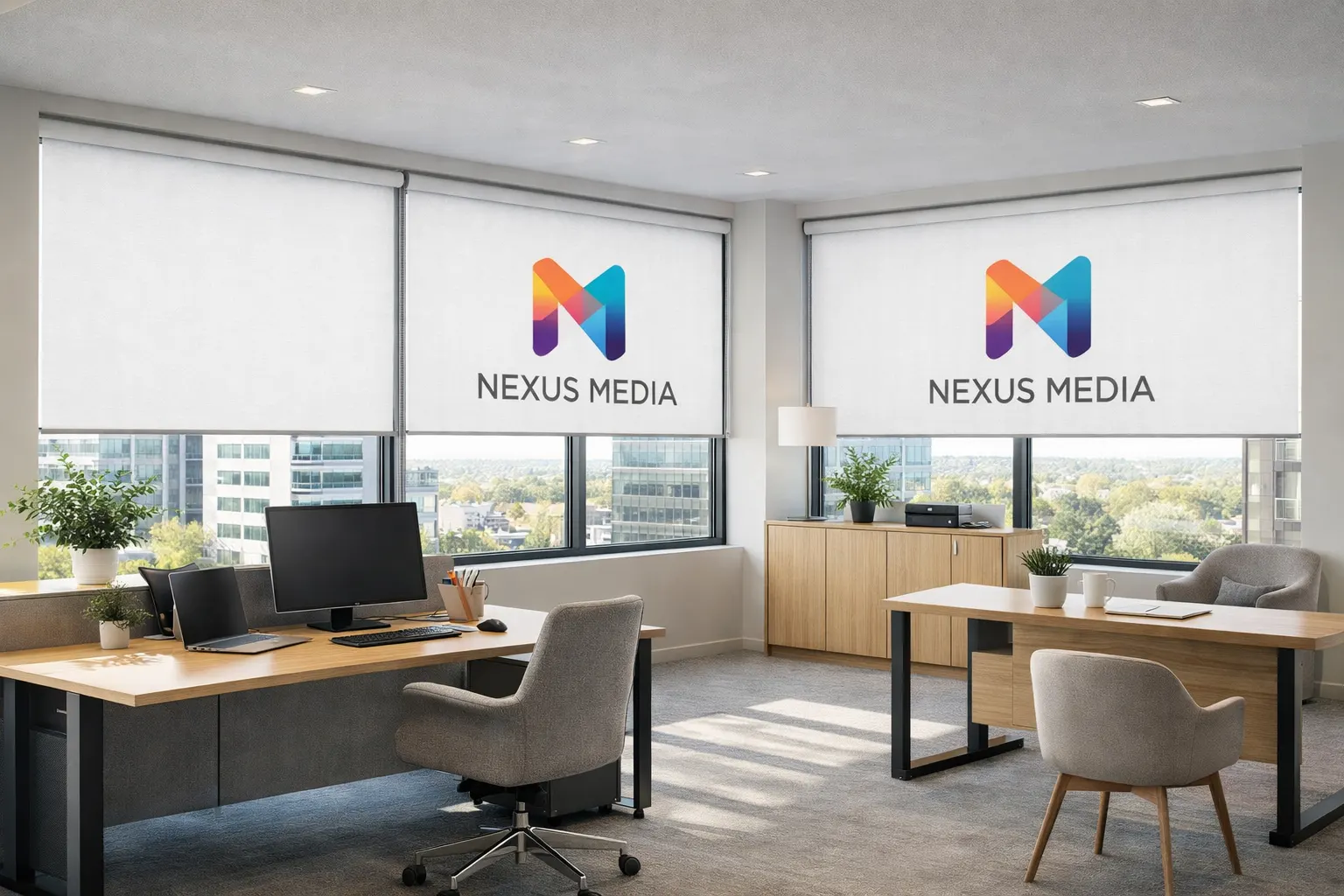 Rollo mit Logo-Aufdruck